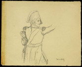 Bon-Adrien-Jeannot de Moncey, maréchal. Buste, profil gauche [dessin] / étude d'après Horace Vernet , [S.l.] : [s.n.], [1800-1899]
