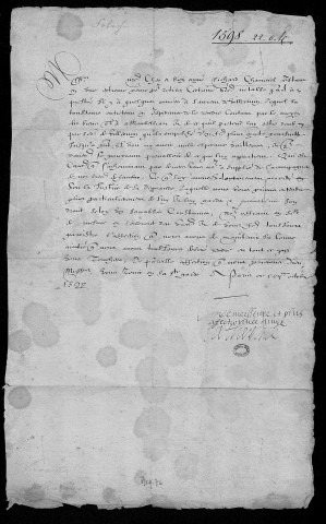 Ms Z 405 - Documents relatifs à la principauté de Montbéliard. XVIe-XVIIIe s