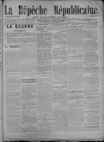 09/08/1917 - La Dépêche républicaine de Franche-Comté [Texte imprimé]