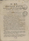 10/04/1808 - Feuille d'avis autorisée par arrêté de M. le Préfet du département du Doubs