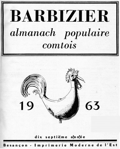 Barbizier [Texte imprimé] 1963