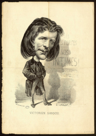 Victorien Sardou [image fixe] / Et. Carjat , Paris : imprimerie Bertauts, [circa 1861]