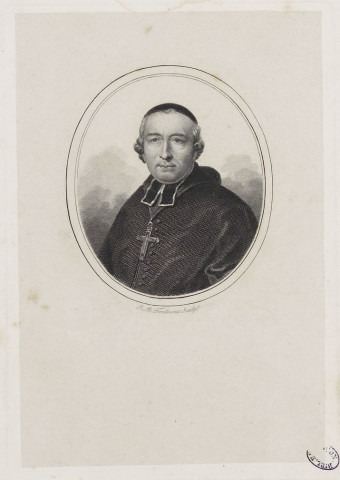 [Louis Guillaume Valentin Dubourg Archevêque de Besançon] / L M Fontaine sculpt.