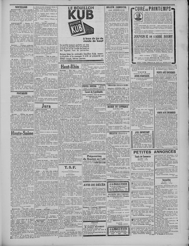 23/03/1933 - La Dépêche républicaine de Franche-Comté [Texte imprimé]