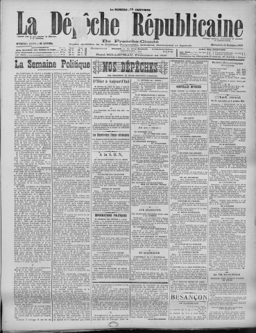 05/10/1924 - La Dépêche républicaine de Franche-Comté [Texte imprimé]