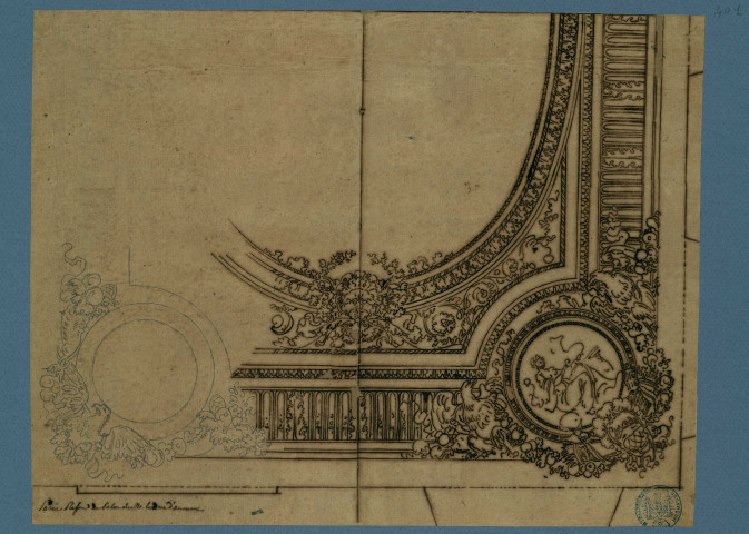 Plafond du salon de M. le duc d'Aumont / Pierre-Adrien Pâris , [S.l.] : [P.-A. Pâris], [1700-1800]