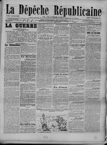 11/09/1915 - La Dépêche républicaine de Franche-Comté [Texte imprimé]