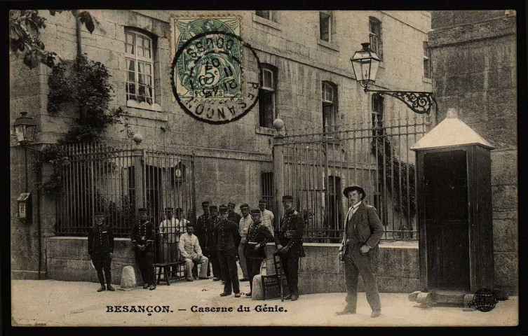 Besançon. - Caserne du Génie [image fixe] : S.F.N.G.R, 1904/1907