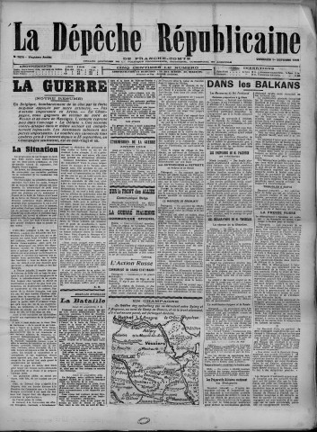 01/10/1915 - La Dépêche républicaine de Franche-Comté [Texte imprimé]