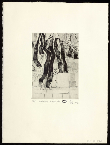 Stalagtites de cheminées [Paris] [estampe] / Céelle , [Paris : Atelier Georges Leblanc], 1973-1976