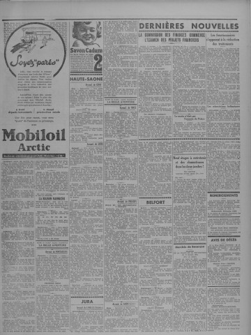 18/10/1933 - Le petit comtois [Texte imprimé] : journal républicain démocratique quotidien