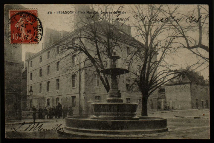 Besançon - Place Marulaz. Caserne du Génie [image fixe] , 1904/1906