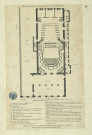 Plan de la salle de spectacle de Brest, pris au niveau des parterres / [levé par Poirot fils en 1771, mis au jour par Dumont] , [S.l.] : [Sellier], [1700-1800]