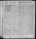 [Proclamation de la municipalité de Besançon invitant les citoyens à défendre vigoureusement la place contre les troupes françaises]. ["donné au conseil le 5 mars 1673] [signé : J.A. Tinseau"]