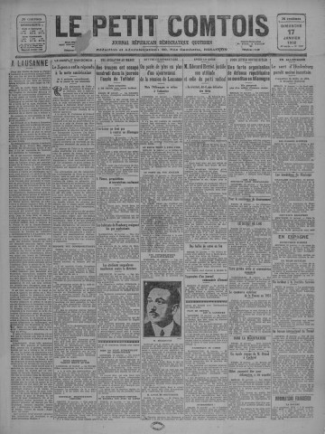17/01/1932 - Le petit comtois [Texte imprimé] : journal républicain démocratique quotidien