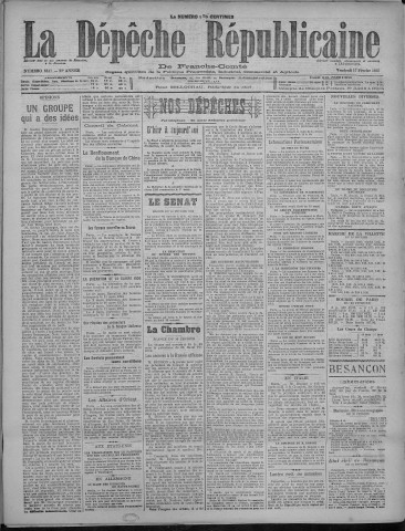 17/02/1922 - La Dépêche républicaine de Franche-Comté [Texte imprimé]