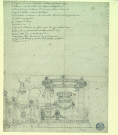 Tombeau pour l'opéra de "Nadir". Projet de décor de théâtre / Pierre-Adrien Pâris , [S.l.] : [P.-A. Pâris], [1700-1800]