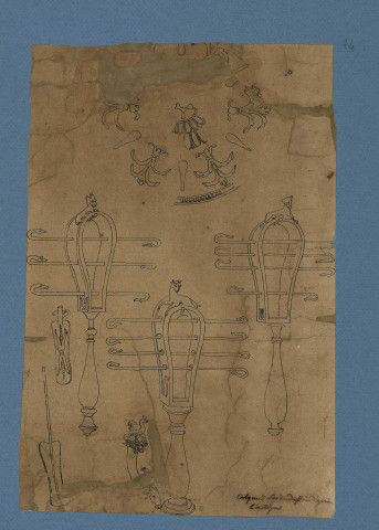 Calques sur dessins d'après l'antique , [S.l.] : [s.n.], [1700-1800]