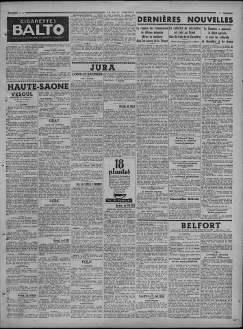 11/02/1939 - Le petit comtois [Texte imprimé] : journal républicain démocratique quotidien