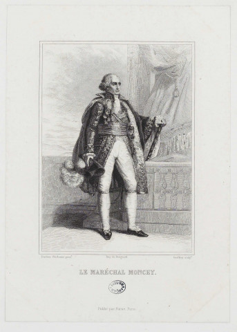 Le Maréchal Moncey [image fixe] / Geoffroy sculp.  ; Barbier Walbonne pinx , Paris : Imp. Bougeard ; publié par Furne, 1806
