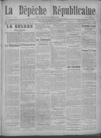 03/03/1918 - La Dépêche républicaine de Franche-Comté [Texte imprimé]