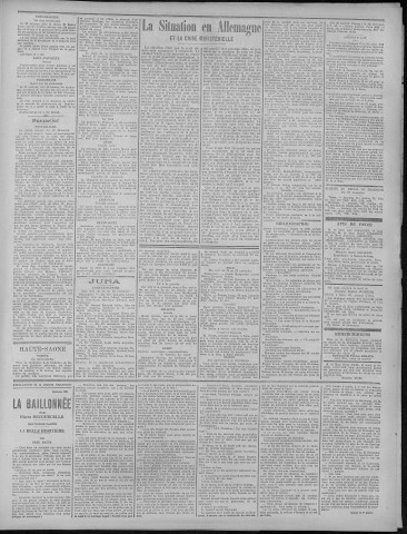 29/11/1922 - La Dépêche républicaine de Franche-Comté [Texte imprimé]