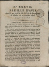 07/08/1808 - Feuille d'avis autorisée par arrêté de M. le Préfet du département du Doubs