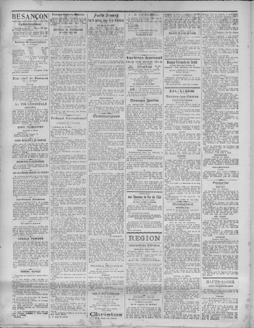 05/02/1921 - La Dépêche républicaine de Franche-Comté [Texte imprimé]