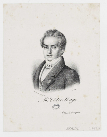 Mr Victor Hugo. [image fixe] / Cheyère  ; Jacquet , Paris, 1820/1825