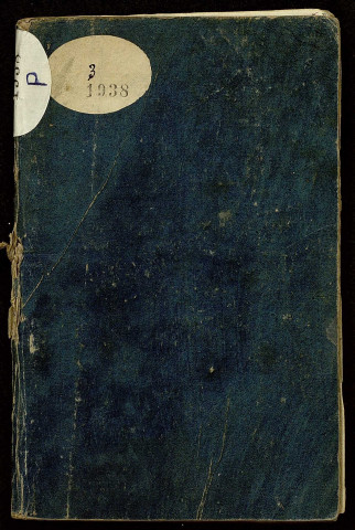 Ms 1938 - Charles Weiss. Carnets de notes (tome III) : "Recueil de notes [sic] sur divers sujets". Besançon, 1797.