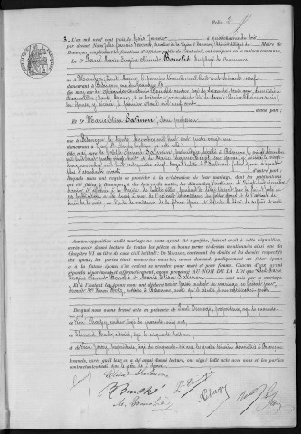 Registre des mariages, 1903