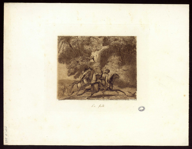 La Fuite [image fixe] / L. Perèse , [Paris, 1840-1850]