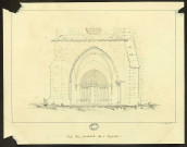 Eglise de Chissey (Jura). Vue du portail de l'église / Achille Guillon , [S.l.] : [A. Guillon], [s.d.]