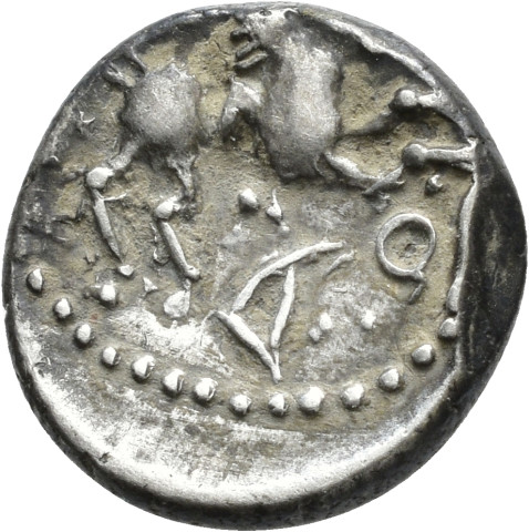 A.X52LAV.24 - pièce de monnaie ; quinaire