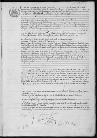 Registre des mariages, 1907