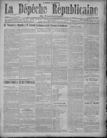 26/03/1928 - La Dépêche républicaine de Franche-Comté [Texte imprimé]