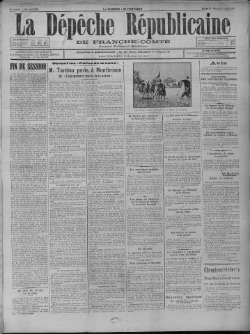 14/07/1930 - La Dépêche républicaine de Franche-Comté [Texte imprimé]