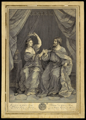 [Le couronnement] [image fixe] / C. Hutin del ; I.M. Preisler sculp : Chalcogr. Reg. Dan 1755 , 1755