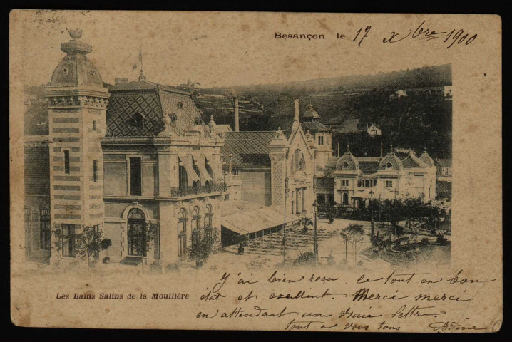 Besançon. - Les Bains Salins de la Mouillère [image fixe] , 1897/1902