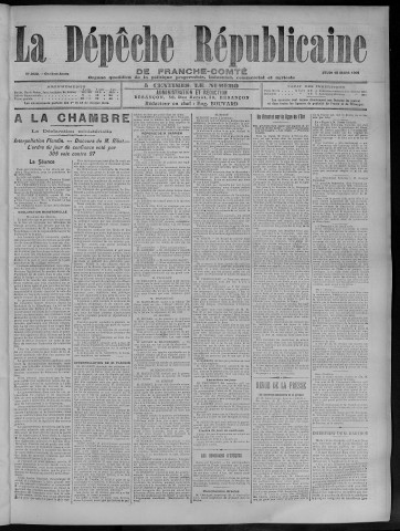 15/03/1906 - La Dépêche républicaine de Franche-Comté [Texte imprimé]