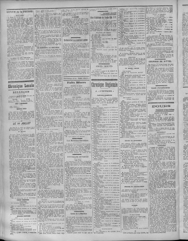 16/07/1912 - La Dépêche républicaine de Franche-Comté [Texte imprimé]