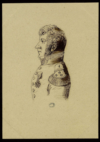 Le comte de Ruty. Buste de profil gauche [dessin] , [S.l.] : [s.n.], [1800-1899]