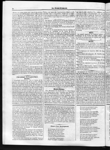 20/12/1842 - Le Franc-comtois - Journal de Besançon et des trois départements