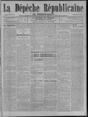 05/05/1911 - La Dépêche républicaine de Franche-Comté [Texte imprimé]