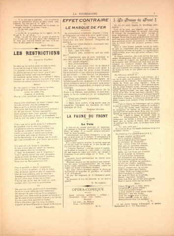 La Fourragère [Texte imprimé] : Journal des poilus de la 51ème d'infanterie /