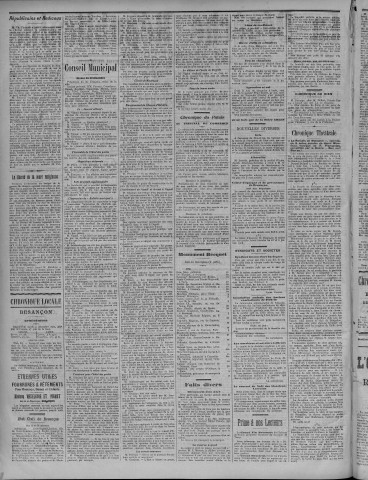 31/12/1907 - La Dépêche républicaine de Franche-Comté [Texte imprimé]