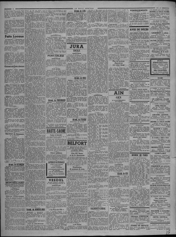 22/09/1941 - Le petit comtois [Texte imprimé] : journal républicain démocratique quotidien