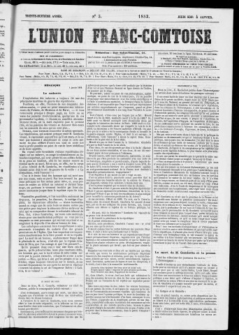 04/01/1883 - L'Union franc-comtoise [Texte imprimé]