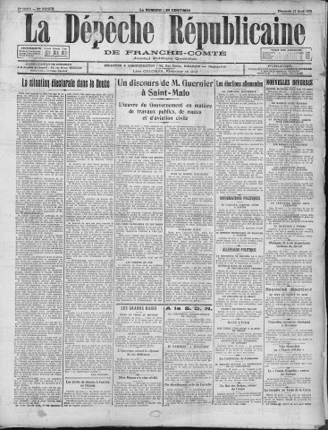 24/04/1932 - La Dépêche républicaine de Franche-Comté [Texte imprimé]