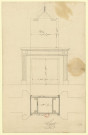 Plans d'une cheminée [Dessin] / Lapret , [S.l.] : [s.n.], [1750-1799]
